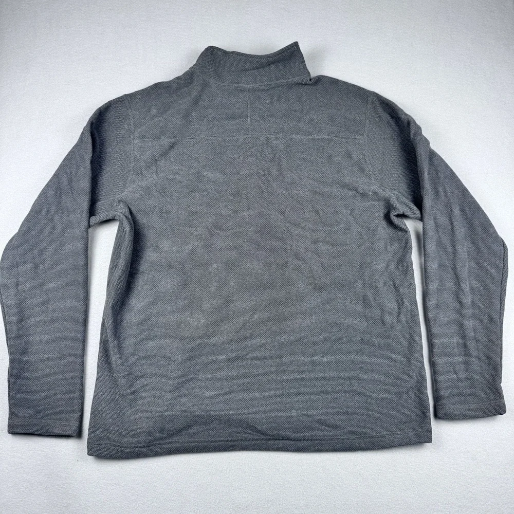NWT The Northface Textured Cap Rock 1/4 Zip Pullover Men XL Gray Sweater Gorp